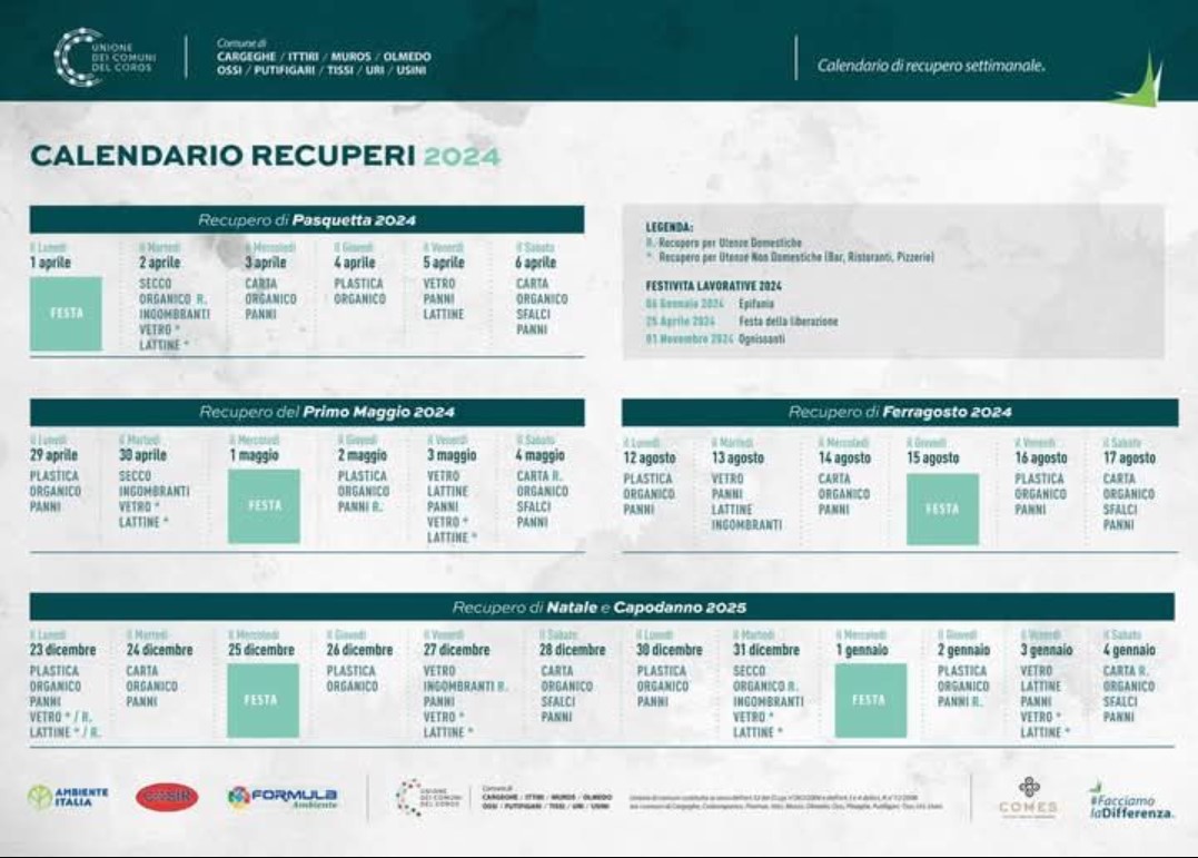 Calendario Recuperi 