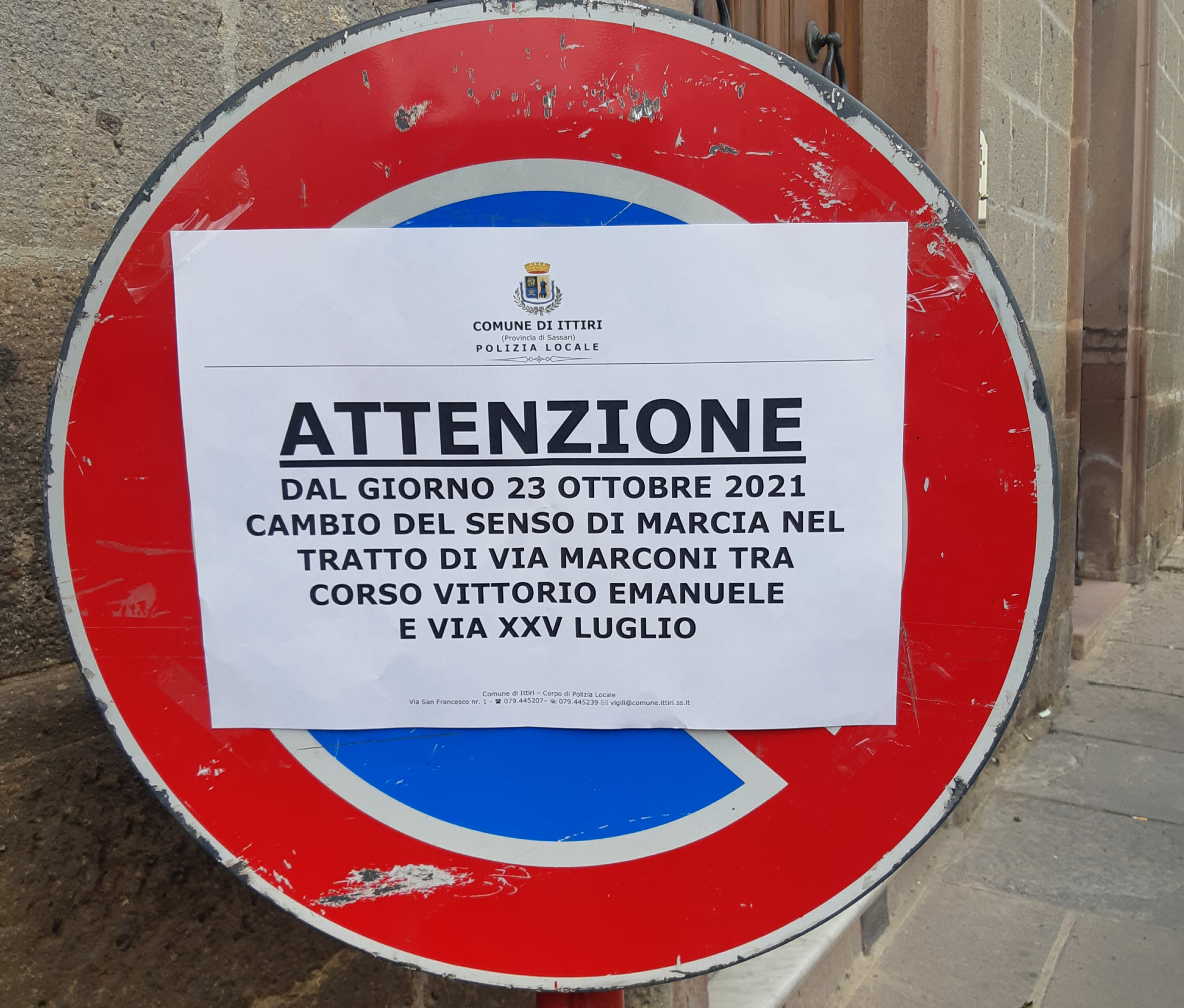 Modifiche provvisorie alla viabilita' del centro