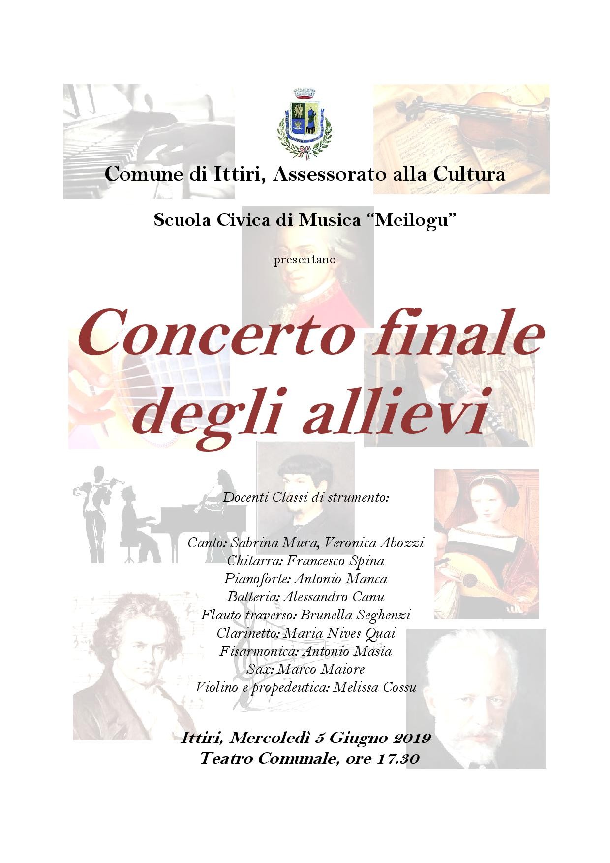 Concerto finale degli allievi della scuola civica di musica