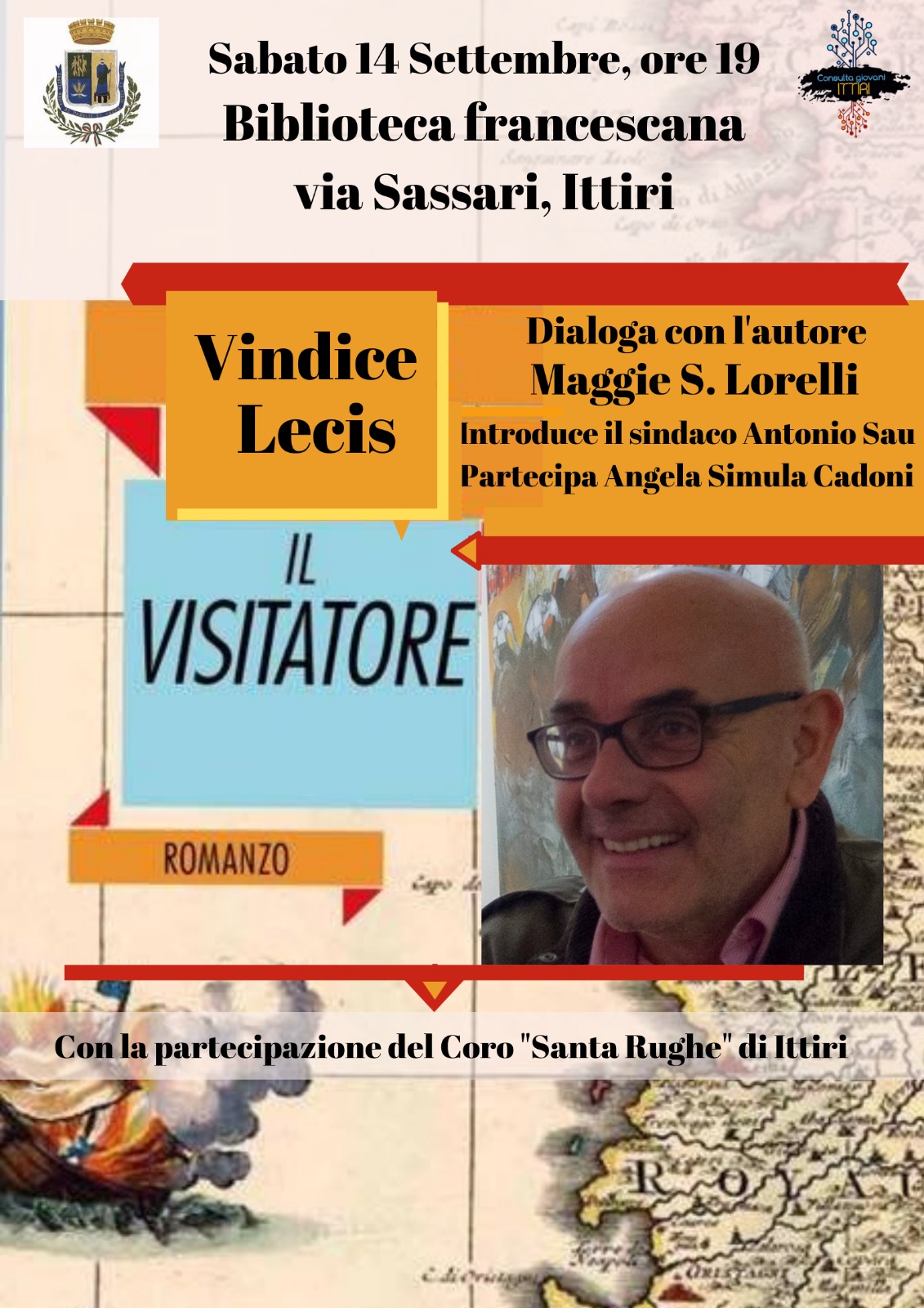 Presentazione "Il Visitatore", nuovo romanzo di Vindice Lecis